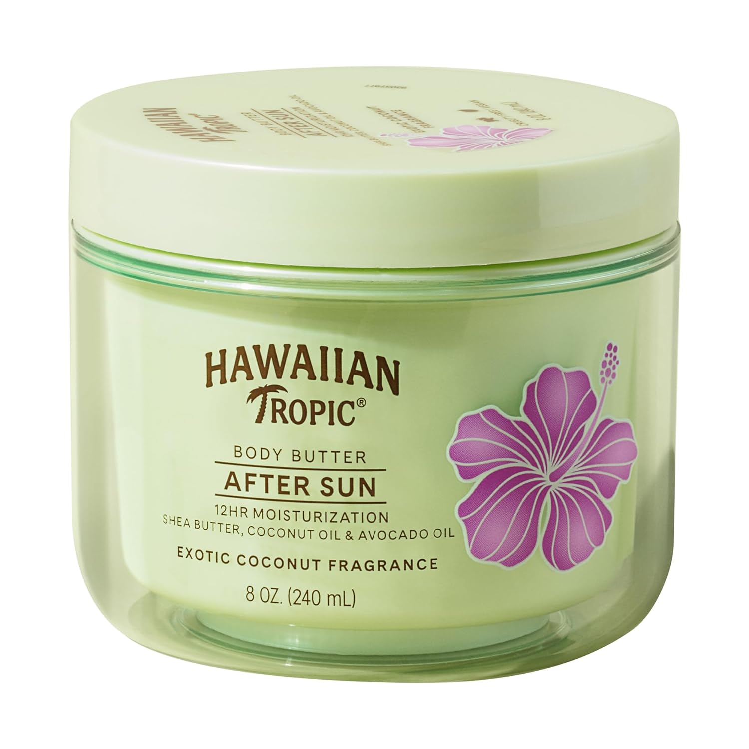 Hawaiian Tropic After Sun Body Butter with Coconut Oil, 8oz After Sun Lotion, Beach Essentials, Summer Vacation Essentials, Tan Extender Lotion, Coconut Body Butter, 8oz